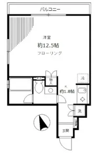 麻布イーストコート【5階】の間取り