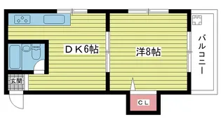 大阪府豊中市南桜塚1【マンション】の間取り