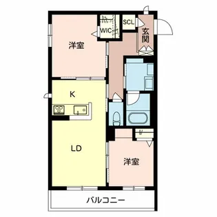 シャーメゾンブルーム【2階】の間取り