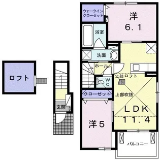 アチェロ・クオーレ【2階】の間取り