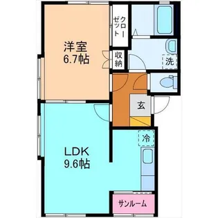 アミティエ【2階】の間取り