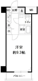 Log都庁前【2階】の間取り