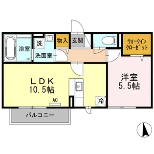ルミナスゆぎ【3階】の間取り