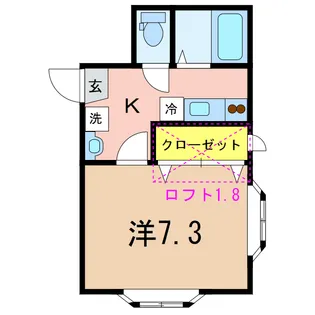 ポプラ【2階】の間取り