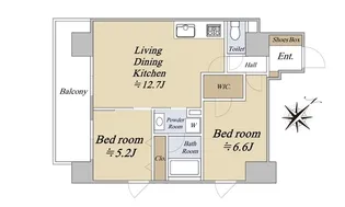 シュリンプタワー【8階】の間取り