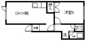 レジデンス関【1階】の間取り