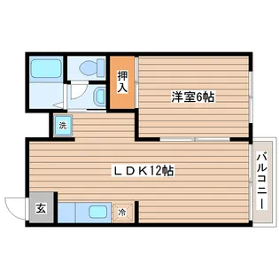 パルコ天沼【1階】の間取り