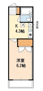 ヤマザキマンション【1階】の間取り