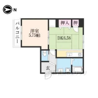朱雀館【3階】の間取り