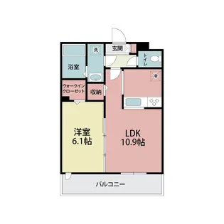 アヴニール並木【2階】の間取り