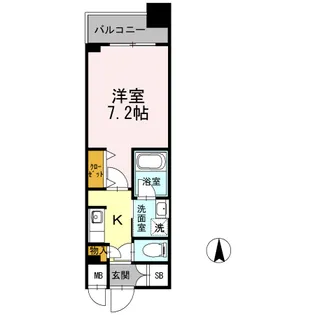 カスタリア堺筋本町【4階】の間取り