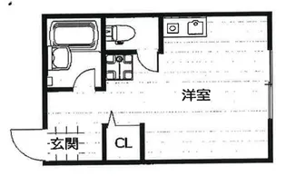 高羽ハイム【1階】の間取り