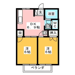 メッセA棟【2階】の間取り