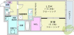 Kanon Sendai【5階】の間取り