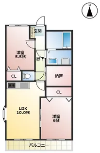 レアールパレスA【3階】の間取り
