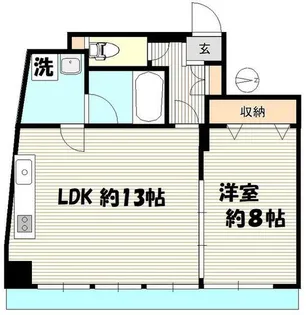 サンライズ入谷【11階】の間取り