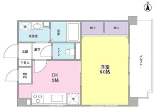 エトワール【1階】の間取り
