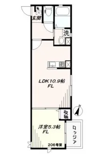 ホワイトスプライト【2階】の間取り