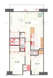 コンフォート津田沼弐番館【7階】の間取り