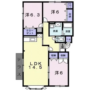 ポラリス【1階】の間取り