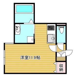 マリオット恵庭South【1階】の間取り