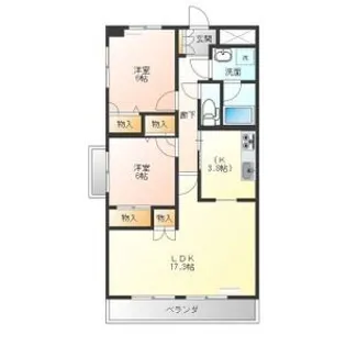 ネオニシキ【6階】の間取り