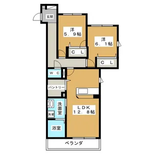 ニワビレッジ サード【3階】の間取り
