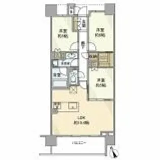 THEパームス祐天寺マスタープレイス【6階】の間取り