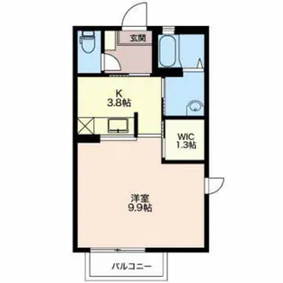 ベルプラージュ【1階】の間取り