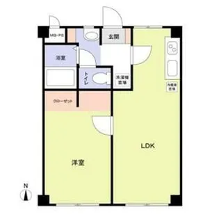 コーポウエストアイランド【2階】の間取り