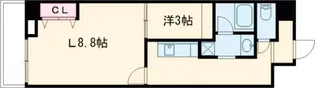 セントフィオーレ松葉【9階】の間取り