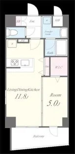 テ レジャンデール護国寺WEST【8階】の間取り