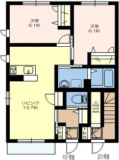 パークヒルズ【1階】の間取り