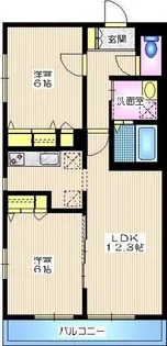 トリニティ ウエスト【2階】の間取り