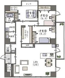 VIA 蔵用【4階】の間取り