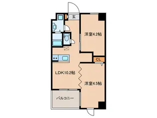 THE MARINA BAY【5階】の間取り