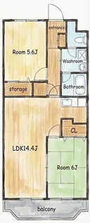 マンションアルボ【4階】の間取り