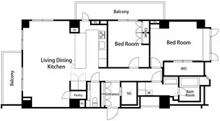 ザ・ドチェスター南青山【2階】の間取り