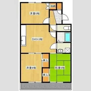 マンションラポール【2階】の間取り
