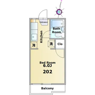 フレグランス椿森【2階】の間取り