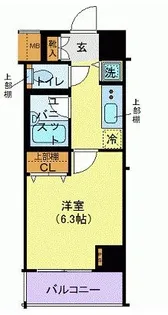 コンシェリア・デュー勝どき【6階】の間取り