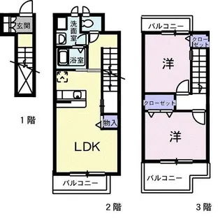 エスポワール・エル【2階】の間取り