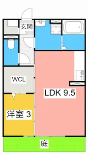 セジュール萌【1階】の間取り