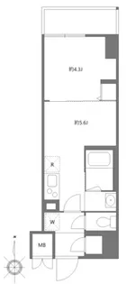 ハーモニーレジデンスグローバルキャピタル【4階】の間取り