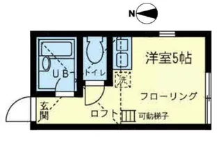 ユナイト天王町コニーホーキンス【2階】の間取り