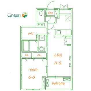 サンテラノ湘南【3階】の間取り