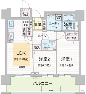 グランファーレ平岸パークヒルズ【3階】の間取り