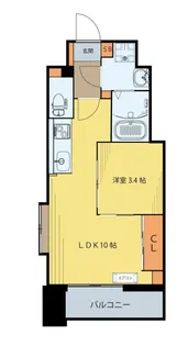 シェルグランデ椌木通【5階】の間取り