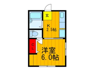 浜崎ハイツシエスタ【1階】の間取り