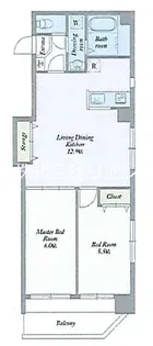 BLISS RESIDENCE【5階】の間取り